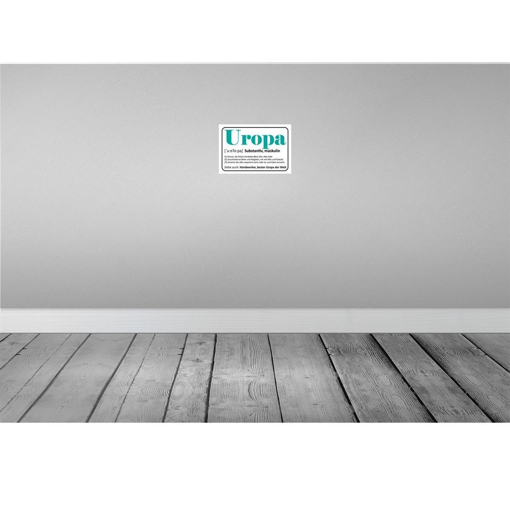 [LA-114445-H] Holzschild 20x30 cm Uropa Handwerker bester Dekoration Bild 2