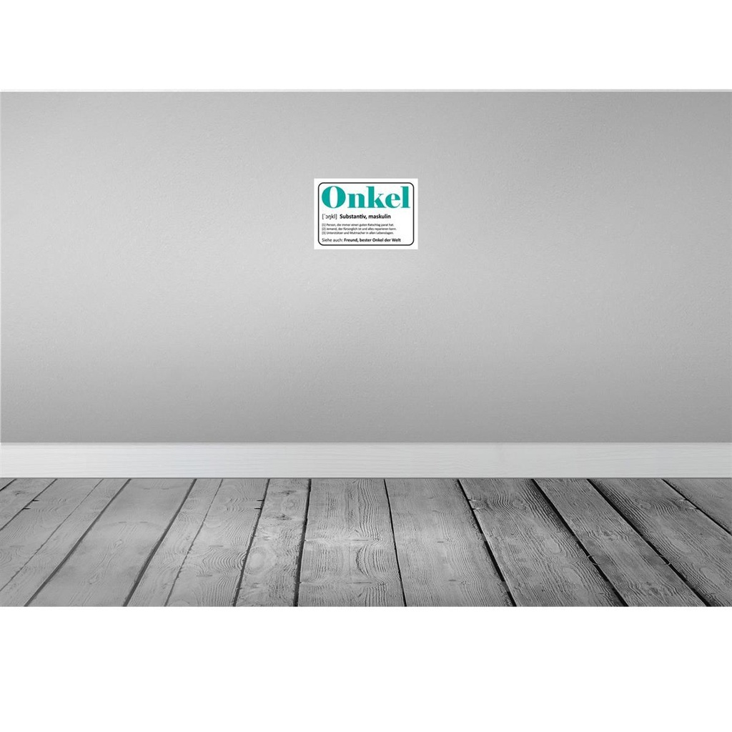 [LA-114449-2030] Blechschild 20x30 cm Onkel Freund bester Welt Familie Freunde Bild 2