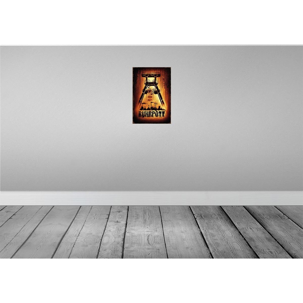 [LA-114471-H] Holzschild 30x20 cm Ruhrpott Ruhrgebiet Deutschland Bild 2