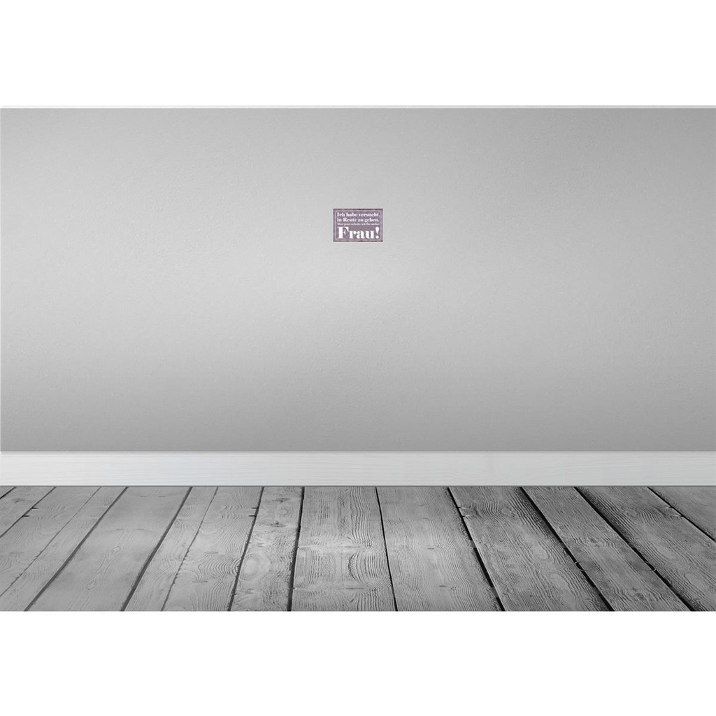 [LA-114479-1812-H] Holzschild 12x18 cm habe versucht in Rente zu gehen Spruch Zitat Bild 2