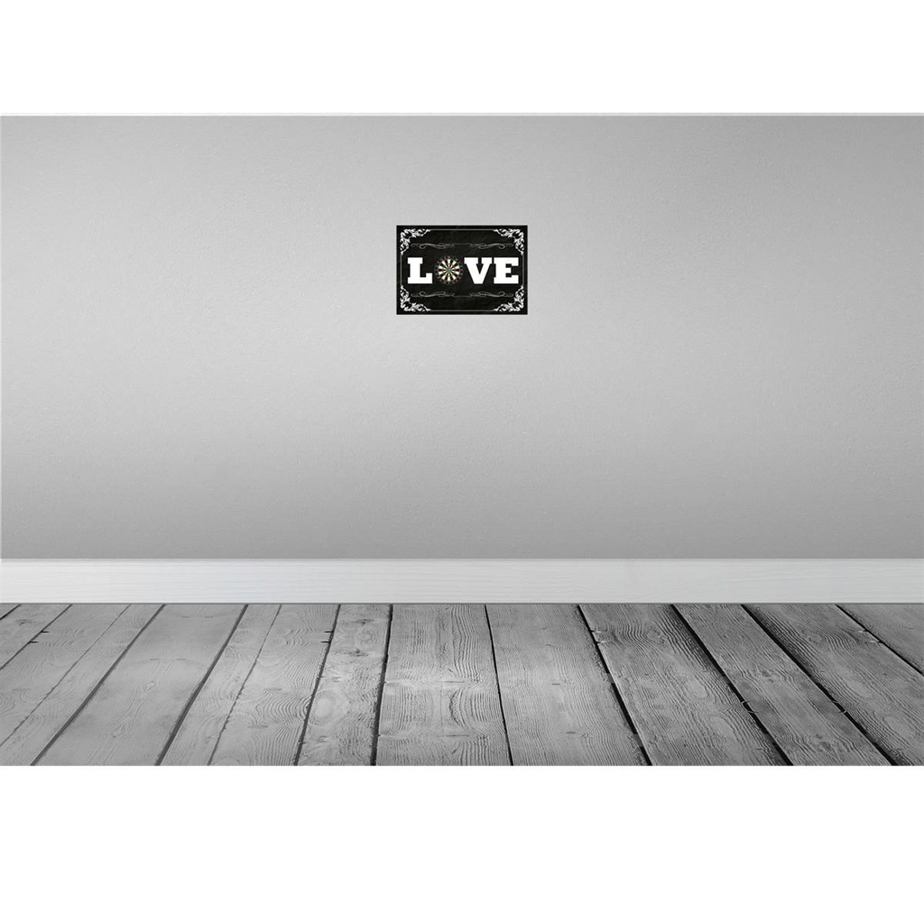 [LA-114483-H] Holzschild 20x30 cm Love Darts Sport Hobby Bild 2