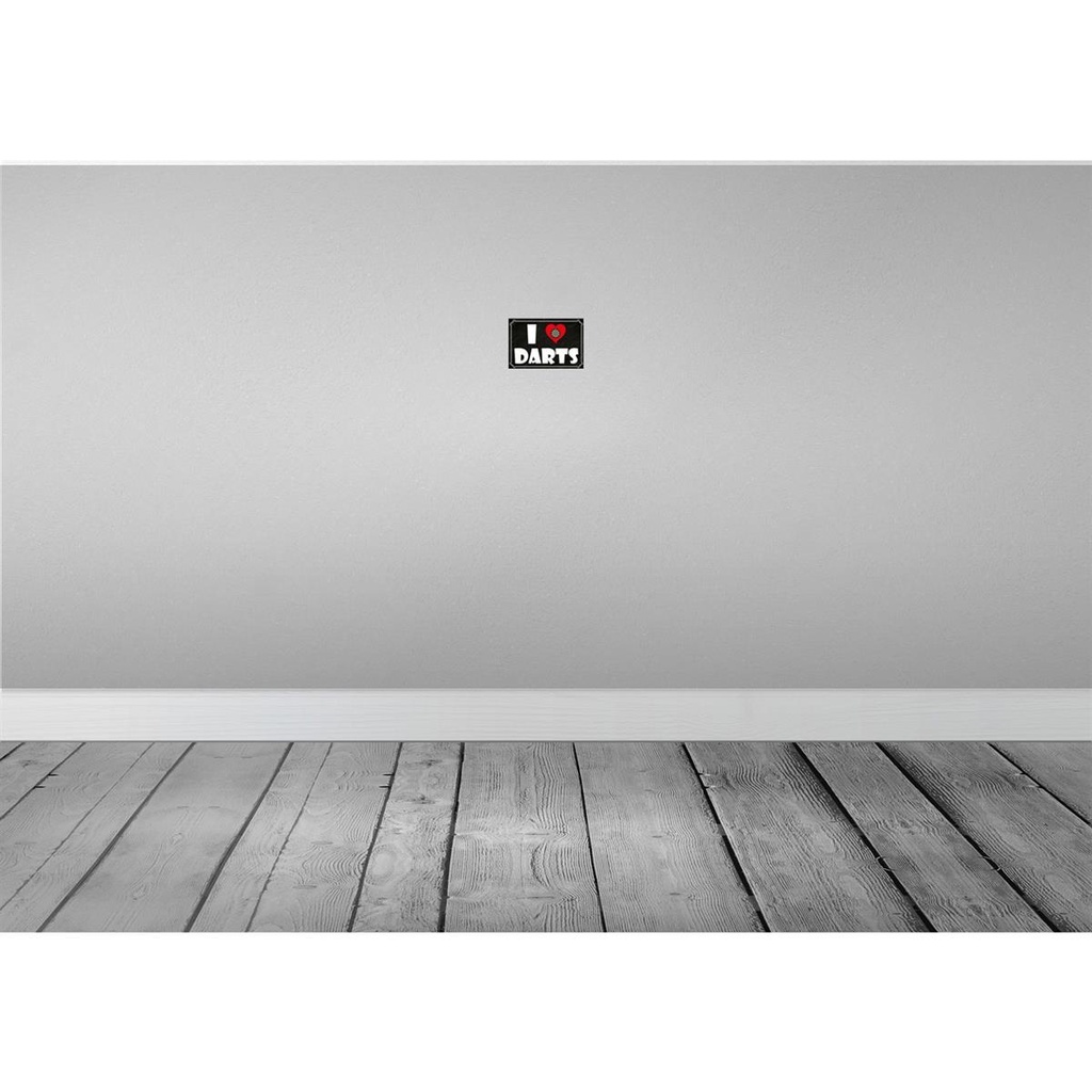 [LA-114484-1812] Blechschild 12x18 cm i Love Darts Sport Hobby Bild 2