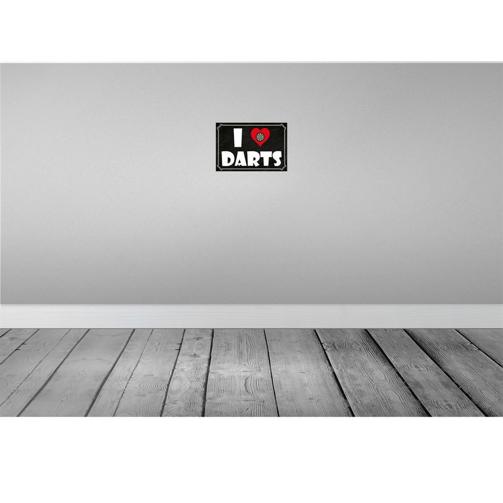 [LA-114484-2030] Blechschild 20x30 cm i Love Darts Sport Hobby Bild 2