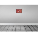 [LA-114492-2030] Blechschild 20x30 cm Dart und Zitat Bier darum bin ich hier Sport Hobby Spruch Bild 2