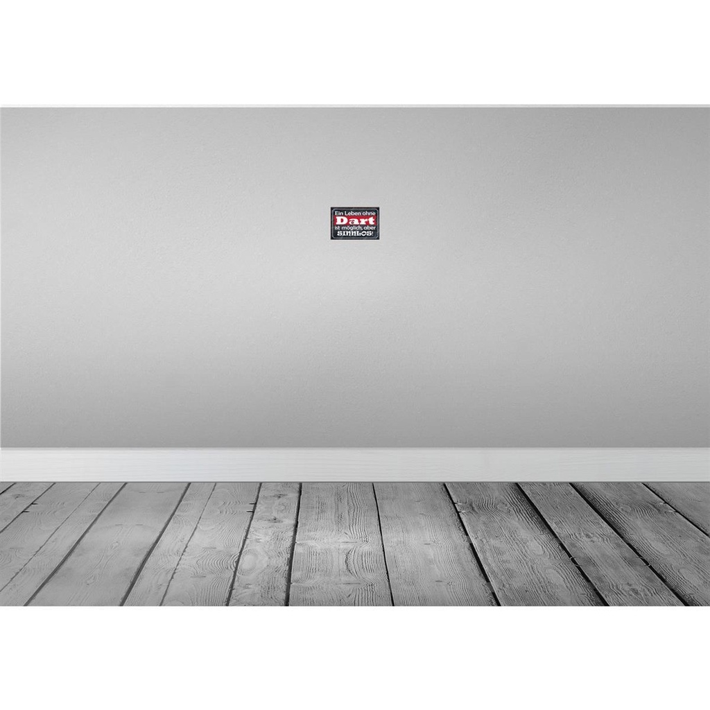 [LA-114503-1812] Blechschild 12x18 cm ein Leben ohne Dart ist sinnlos Sport Hobby Spruch Zitat Bild 2