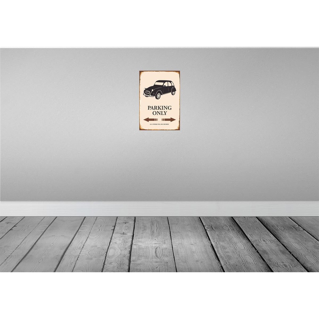 [LA-114516-H] Holzschild 30x20 cm Auto Parking only all others Garage Werkstatt Bild 2