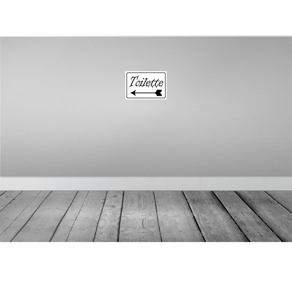 [LA-114536-H] Holzschild 20x30 cm Toiletten Pfeil links Warnschild Hinweisschild Bild 2