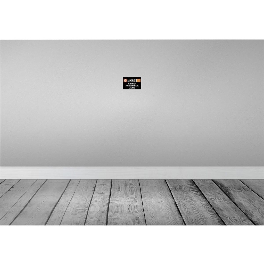 [LA-114540-1812-H] Holzschild 12x18 cm No Smoking Rauchfreie Zone Bild 2