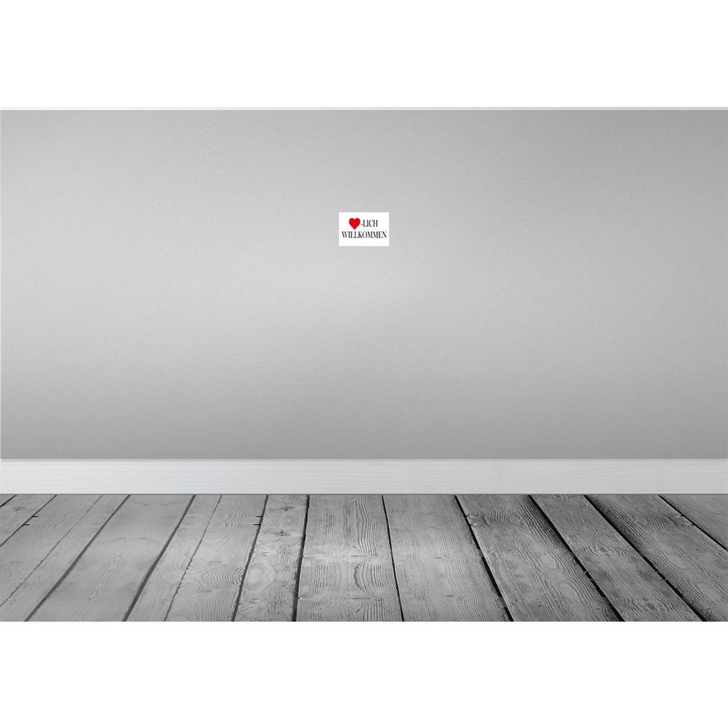 [LA-114554-1812] Blechschild 12x18 cm Herzlich Willkommen Dekoration Spruch Zitat Bild 2