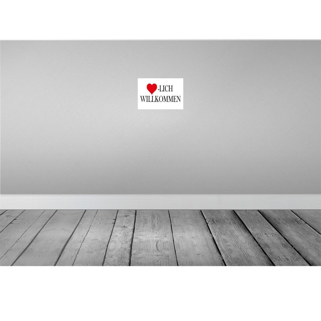 [LA-114554-H] Holzschild 20x30 cm Herzlich Willkommen Dekoration Bild 2