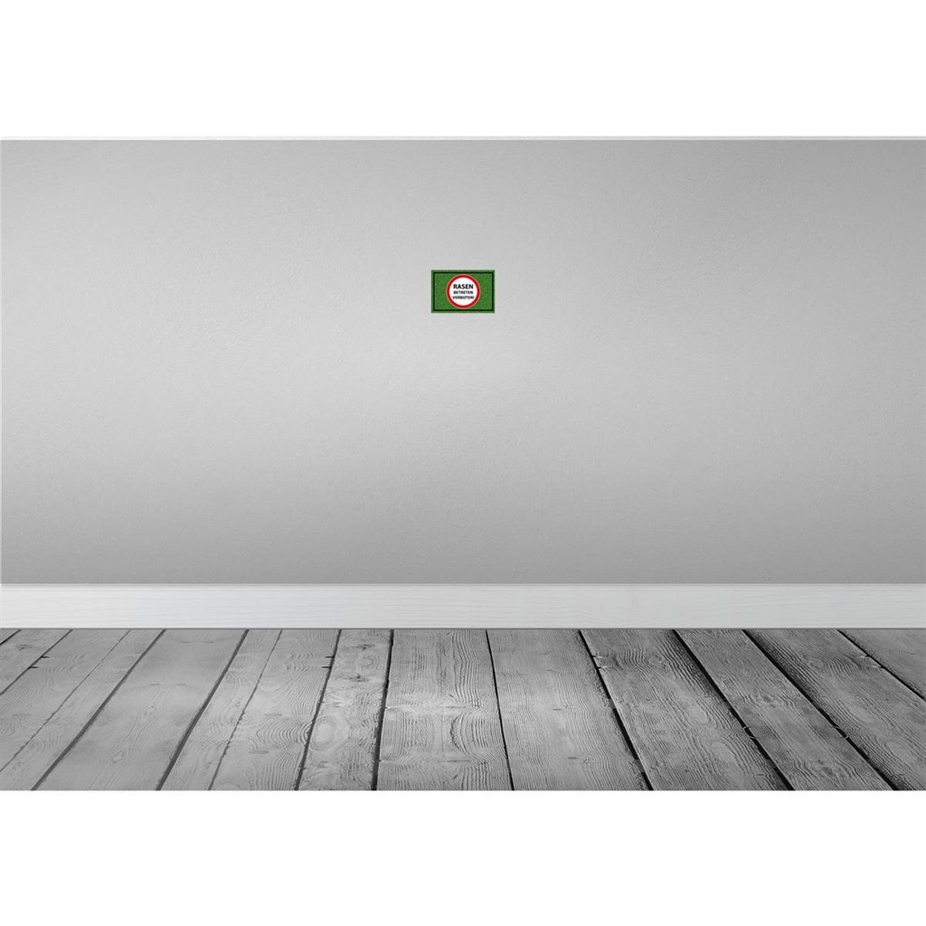 [LA-114560-1812] Blechschild 12x18 cm Rasen Betreten verboten Warnschild Hinweisschild Sicherheit Vorsicht Bild 2