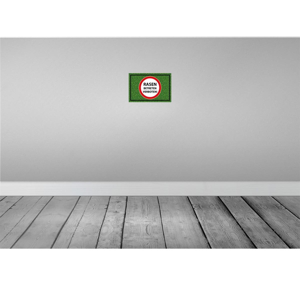 [LA-114560-2030] Blechschild 20x30 cm Rasen Betreten verboten Warnschild Hinweisschild Sicherheit Vorsicht Bild 2