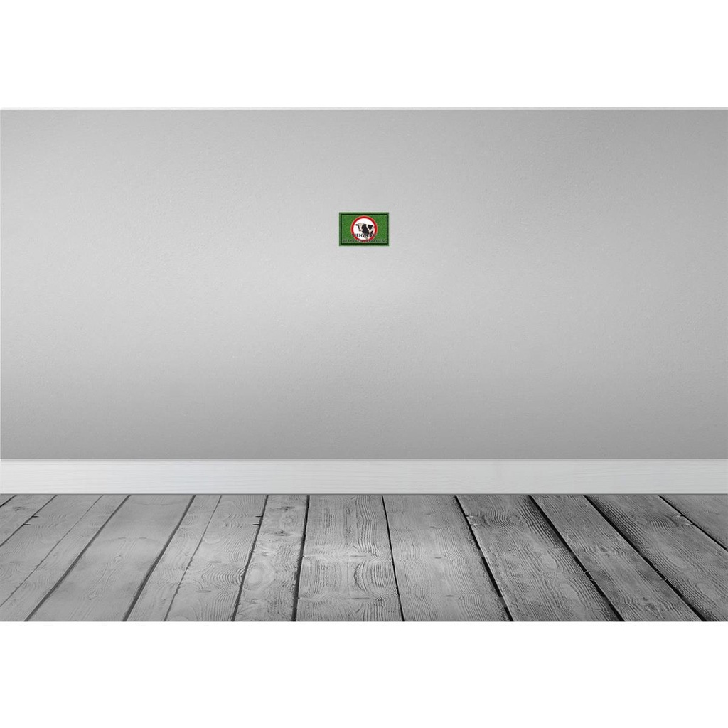 [LA-114561-1812-H] Holzschild 12x18 cm Viehweide Betreten verboten Warnschild Hinweisschild Bild 2