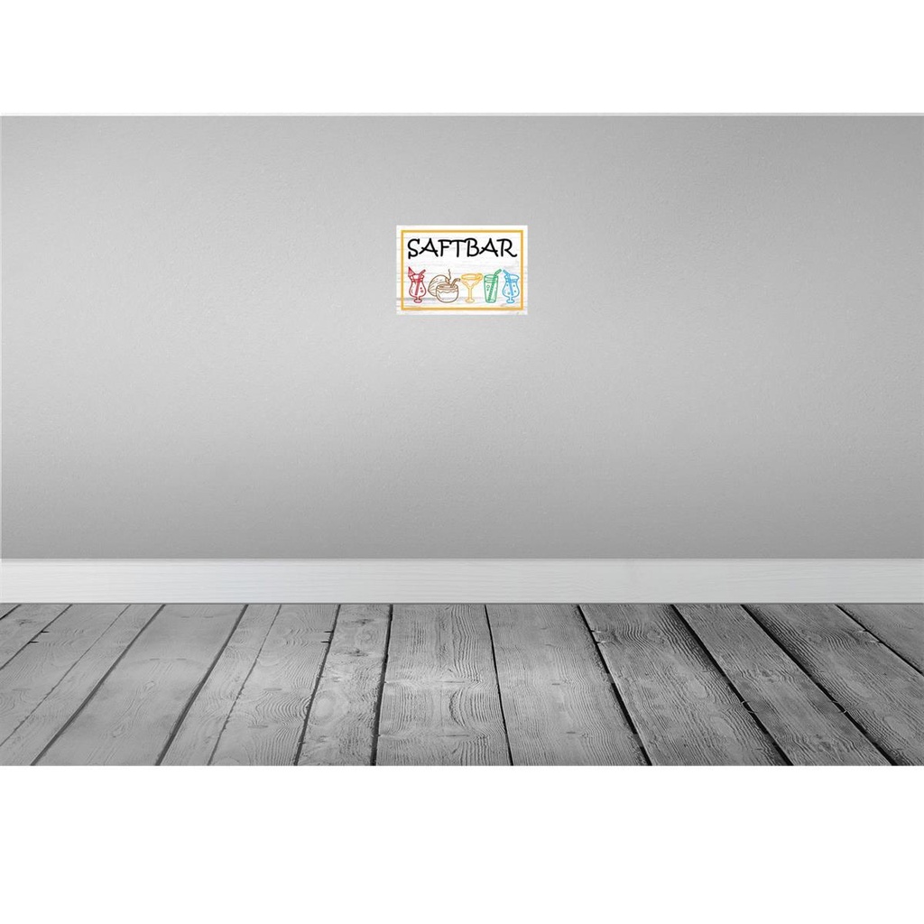 [LA-114571-H] Holzschild 20x30 cm Saftbar Bild 2