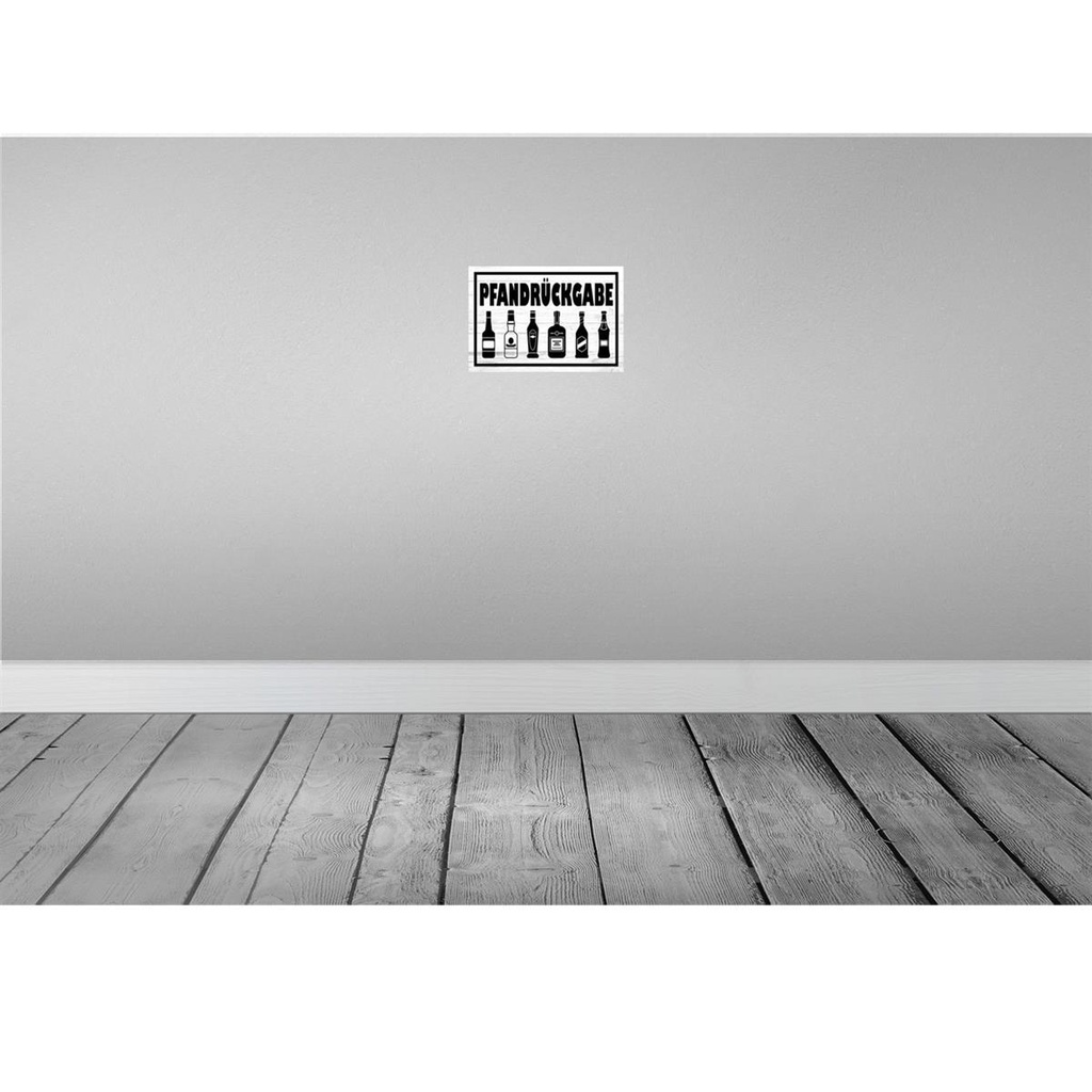 [LA-114572-H] Holzschild 20x30 cm Pfandrückgabe Dekoration Bild 2