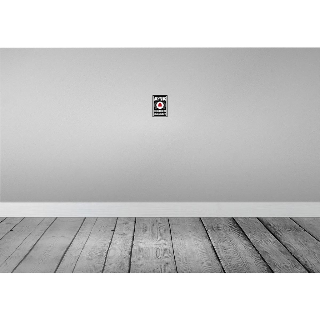 [LA-114575-1812] Blechschild 18x12 cm Achtung Objekt alarmgesichert Warnschild Hinweisschild Sicherheit Vorsicht Bild 2