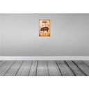 [LA-114610-H] Holzschild 30x20 cm Schwein Pork cuts organic Metzgerei Hofladen Marktstand Laden Bild 2