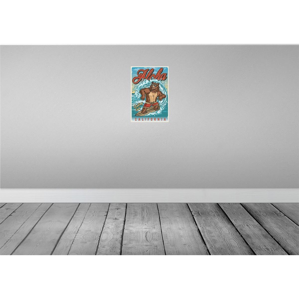 [LA-114630-2030] Blechschild 30x20 cm Surfing Aloha California Sommer Sport Amerika USA Bild 2