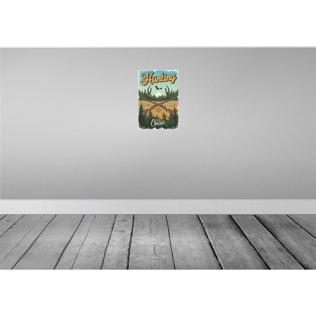 [LA-114641-2030] Blechschild 30x20 cm Jagd Hunting deer hunt Abenteuer Spruch Zitat Bild 2