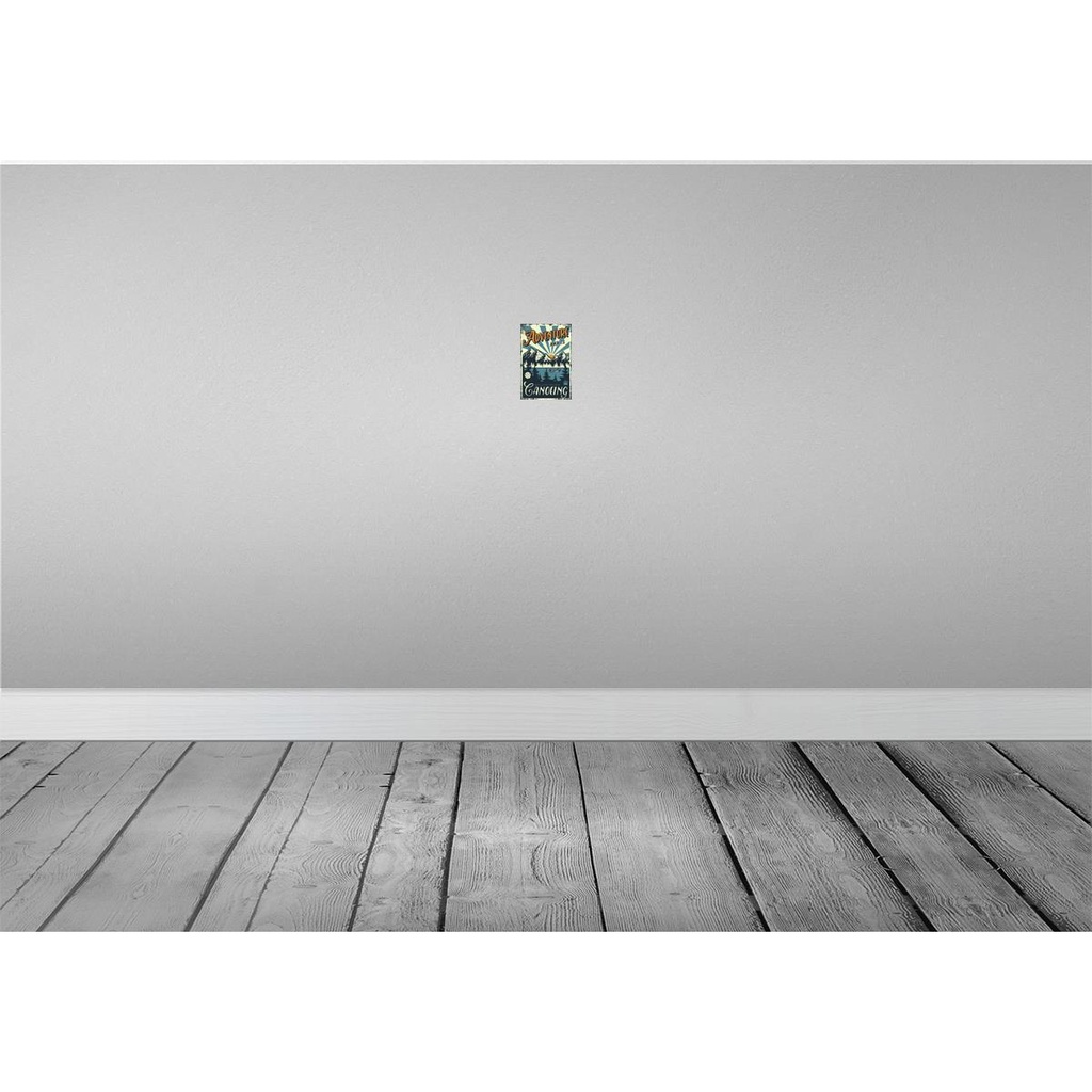 [LA-114650-1812] Blechschild 18x12 cm Kanu Adventure awaits Ganoeing Sport Hobby Bild 2