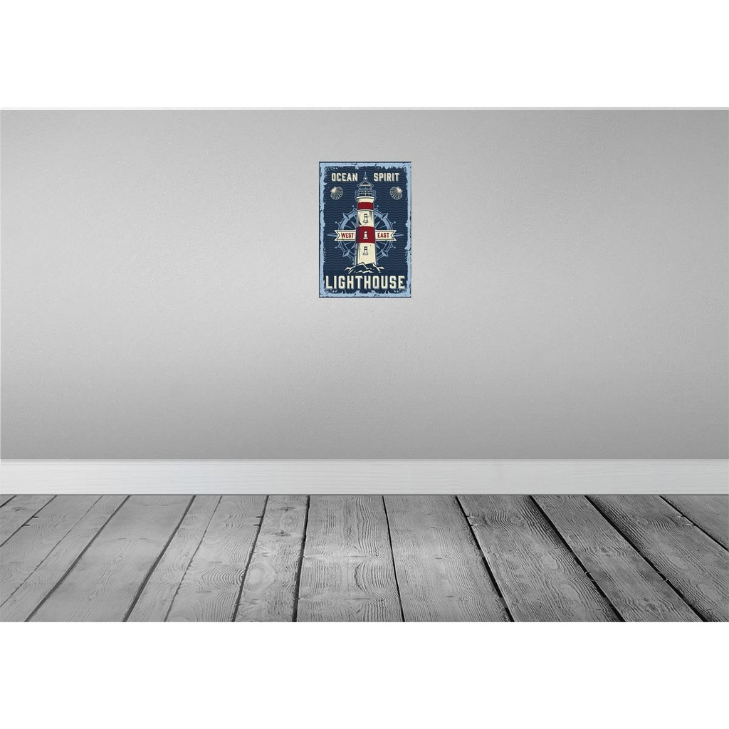 [LA-114655-2030] Blechschild 30x20 cm Seefahrt Ocean spirit lighthouse Abenteuer Reisen Bild 2