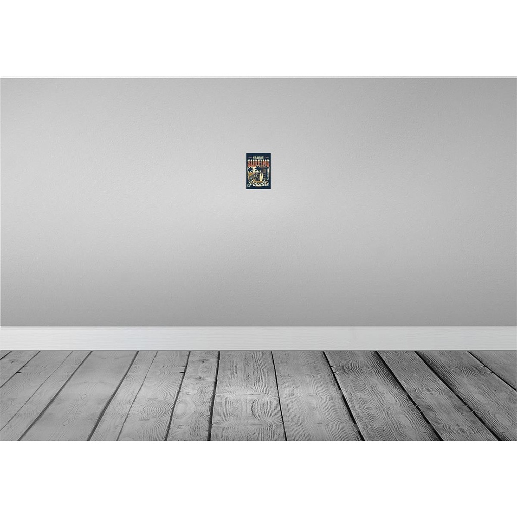 [LA-114684-1812-H] Holzschild 18x12 cm Hawaii Surfing Paradise Dekoration Bild 2