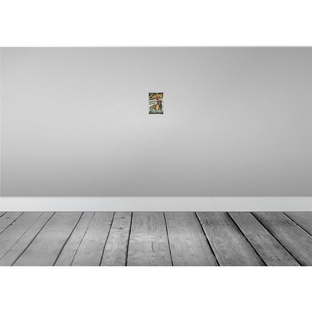[LA-114688-1812] Blechschild 18x12 cm California ist Surfing time north beach Amerika USA Bild 2