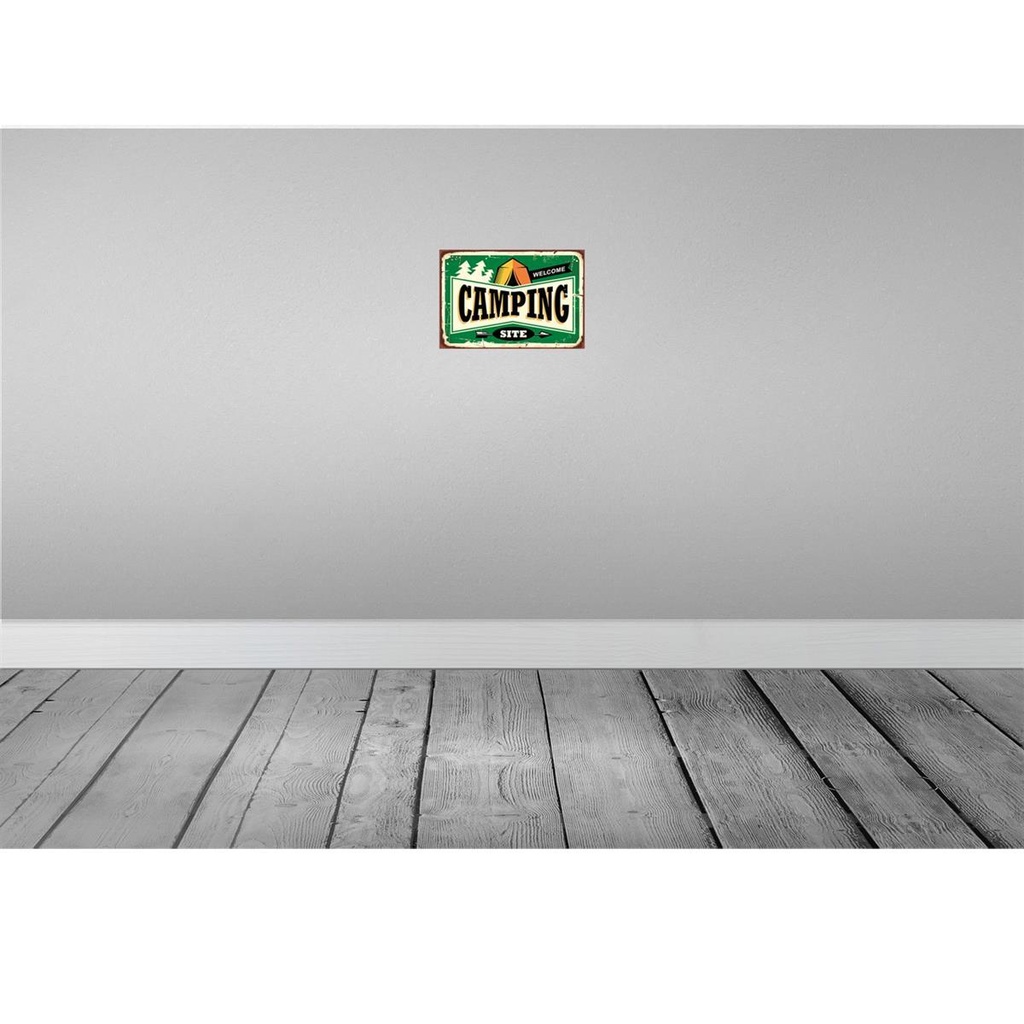 [LA-114691-2030] Blechschild 20x30 cm Camping welcome Outdoor Bild 2