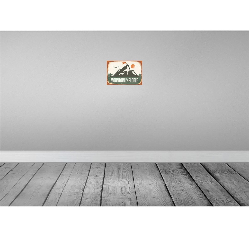 [LA-114710-2030] Blechschild 20x30 cm Mountain Explorer Dekoration Bild 2