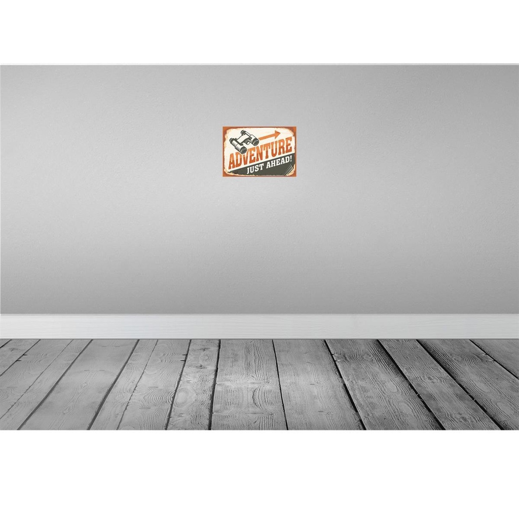 [LA-114715-2030] Blechschild 20x30 cm Adventure just ahead Outdoor Dekoration Bild 2