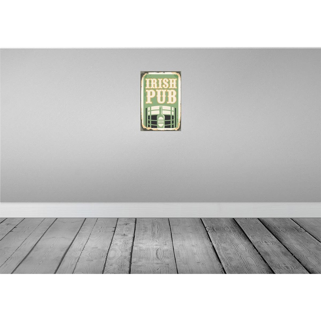 [LA-114733-2030] Blechschild 30x20 cm Irish pub Beer Bier Alkohol Essen Trinken Bar Club Bild 2