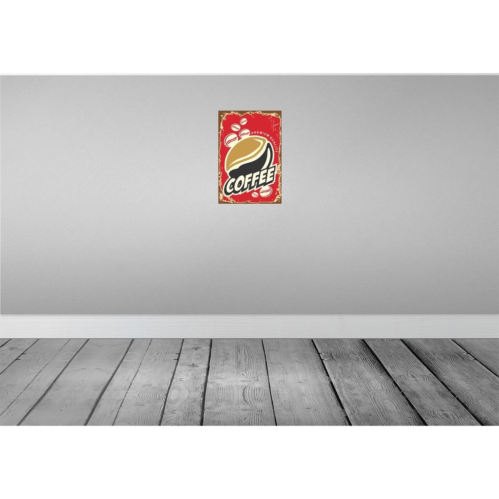 [LA-114741-H] Holzschild 30x20 cm Kaffee Premium Quality Coffee Essen Trinken Bild 2