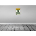 [LA-114749-H] Holzschild 30x20 cm Caution dangerous animals Warnschild Hinweisschild Bild 2