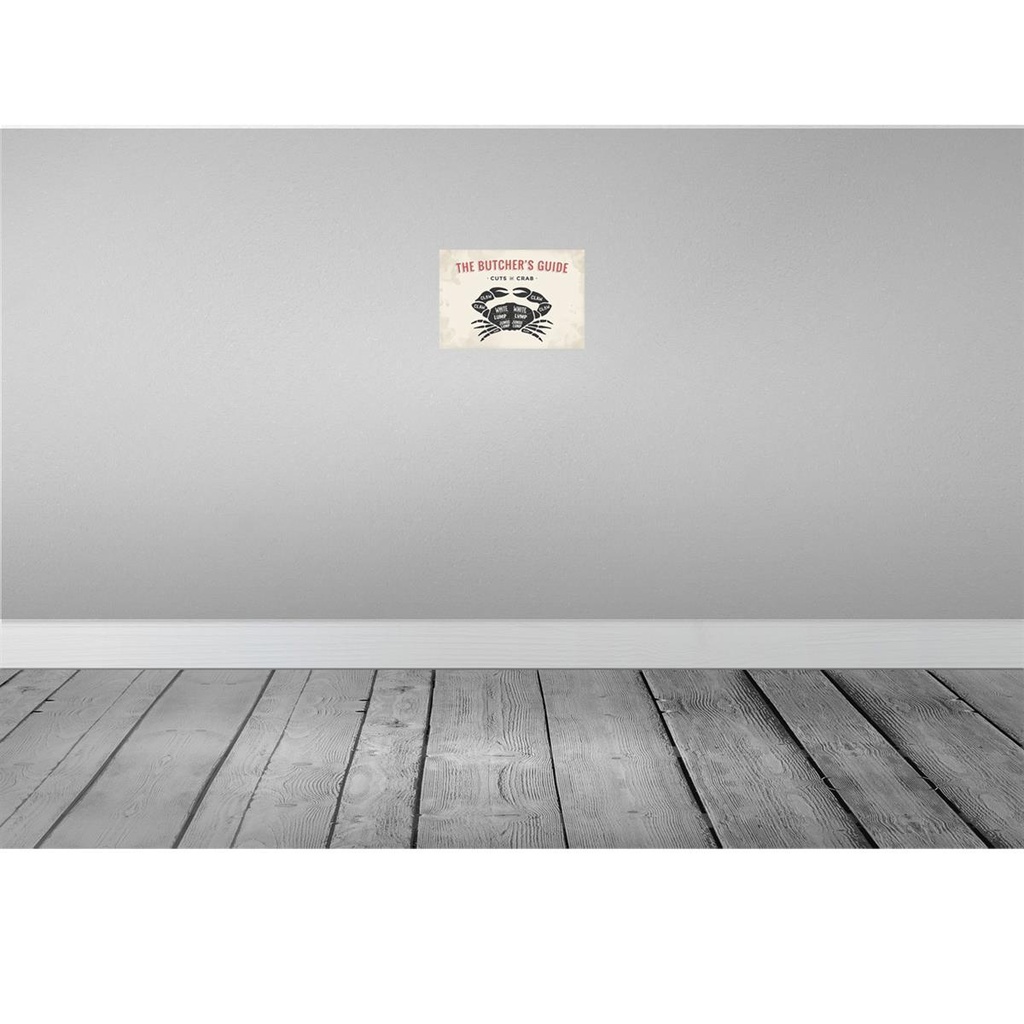 [LA-114753-2030] Blechschild 20x30 cm Krabben cuts of crub Fisch Dekoration Bild 2