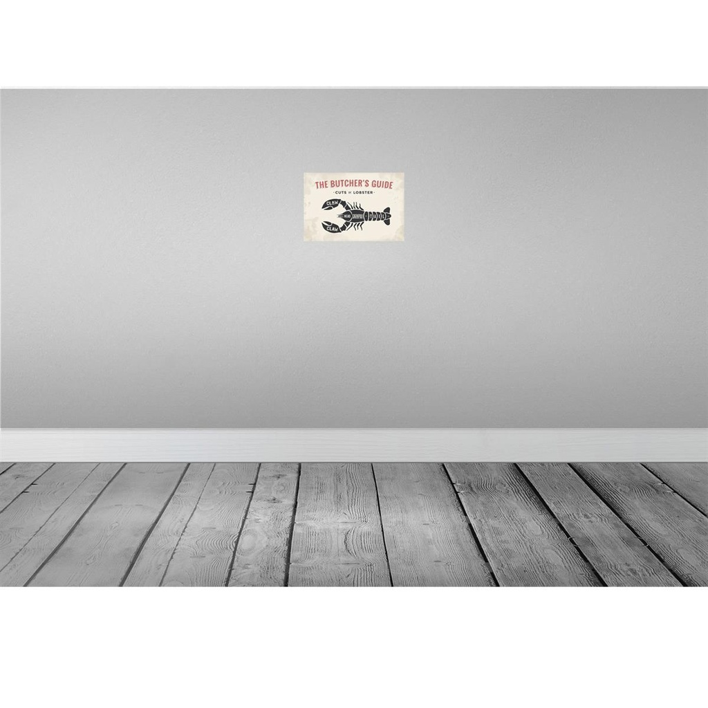 [LA-114755-2030] Blechschild 20x30 cm Lobster cuts of Tier Haustier Bild 2