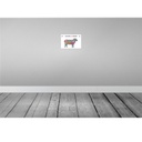 [LA-114758-2030] Blechschild 20x30 cm Lamm cuts of meat lamb Metzgerei Hofladen Marktstand Laden Bild 2