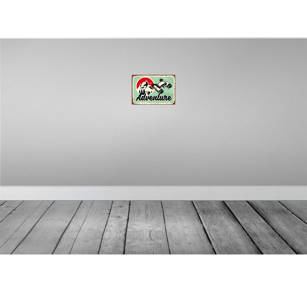 [LA-114791-2030] Blechschild 20x30 cm Adventure Abenteuer Outdoor Reisen Bild 2