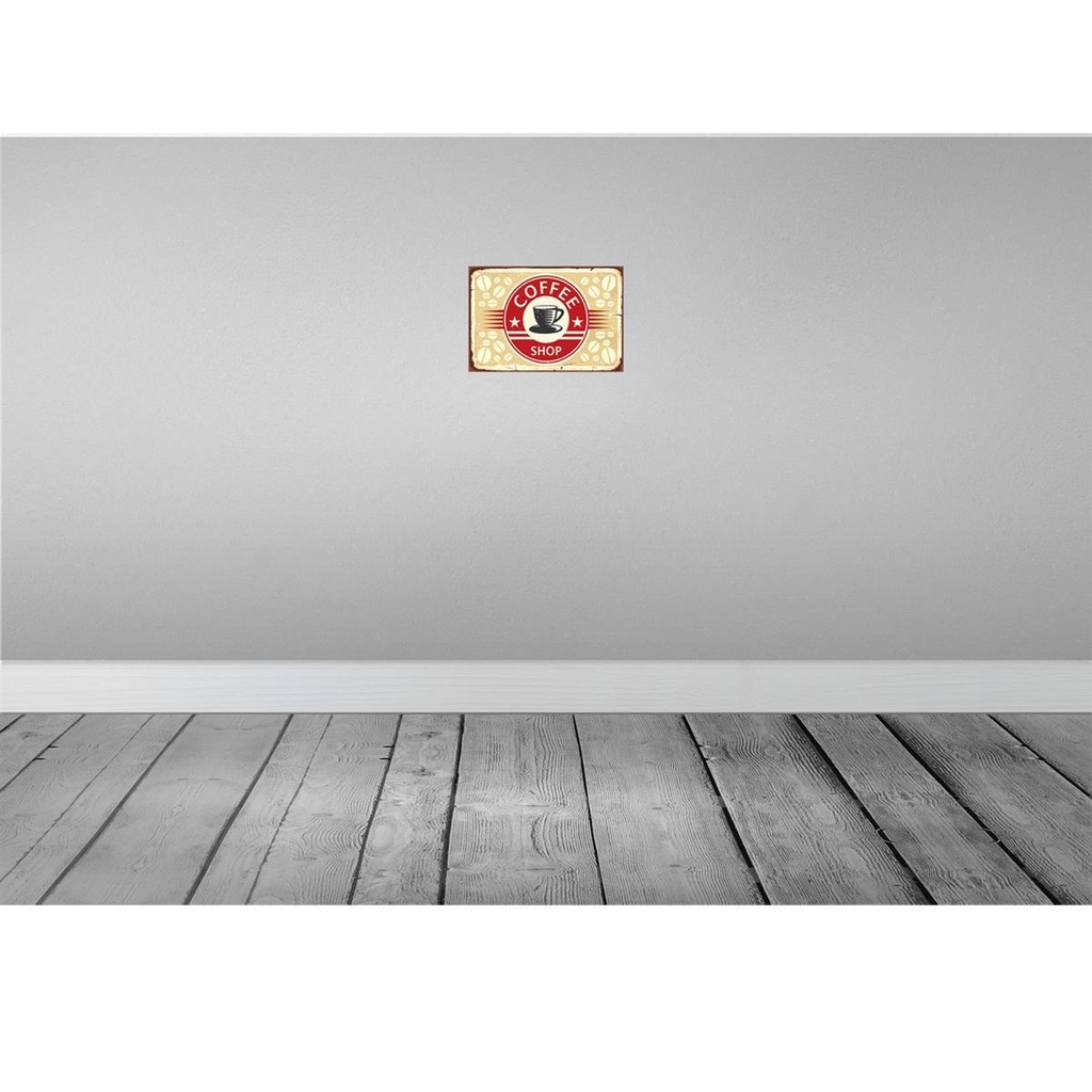 [LA-114803-2030] Blechschild 20x30 cm Kaffee Coffee Shop Essen Trinken Bild 2