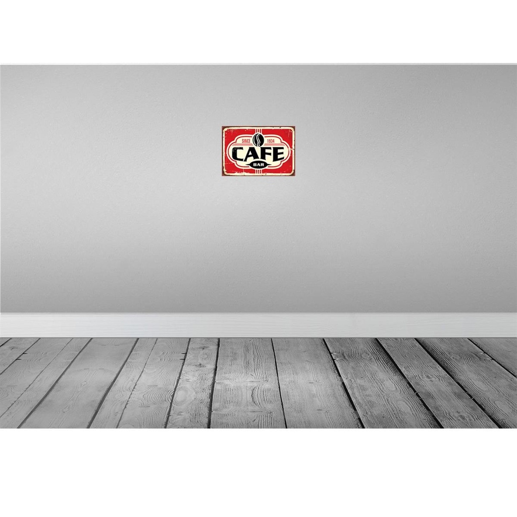 [LA-114804-2030] Blechschild 20x30 cm Cafe bar Kaffee since 1934 Essen Trinken Club Alkohol Bild 2