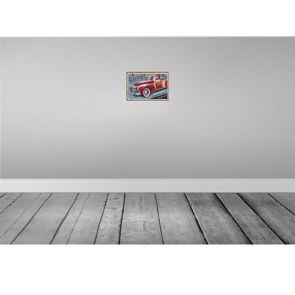 [LA-114807-H] Holzschild 20x30 cm Auto Garage service parts open 24 Bild 2