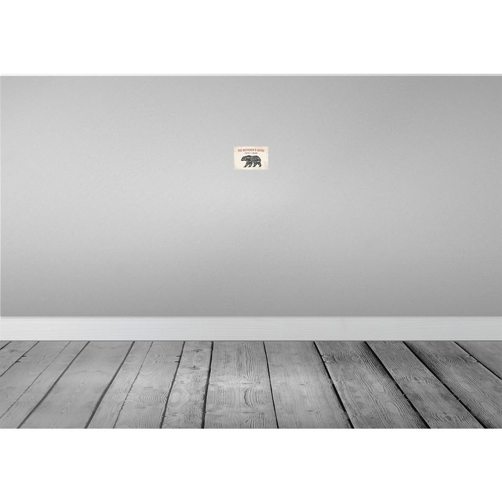 [LA-114809-1812-H] Holzschild 12x18 cm Bär cuts of Bear Metzgerei Hofladen Marktstand Laden Bild 2