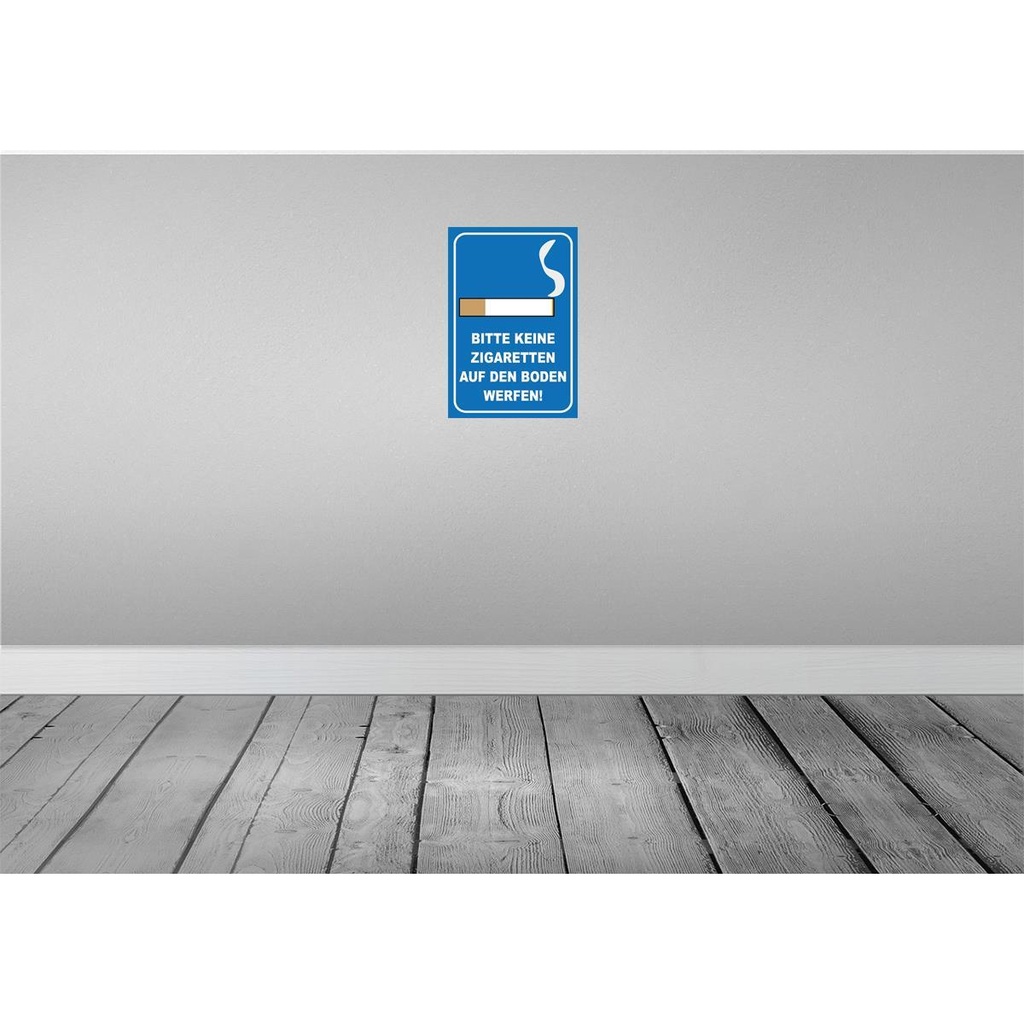 [LA-114836-H] Holzschild 30x20 cm bitte keine Zigaretten Warnschild Hinweisschild Bild 2