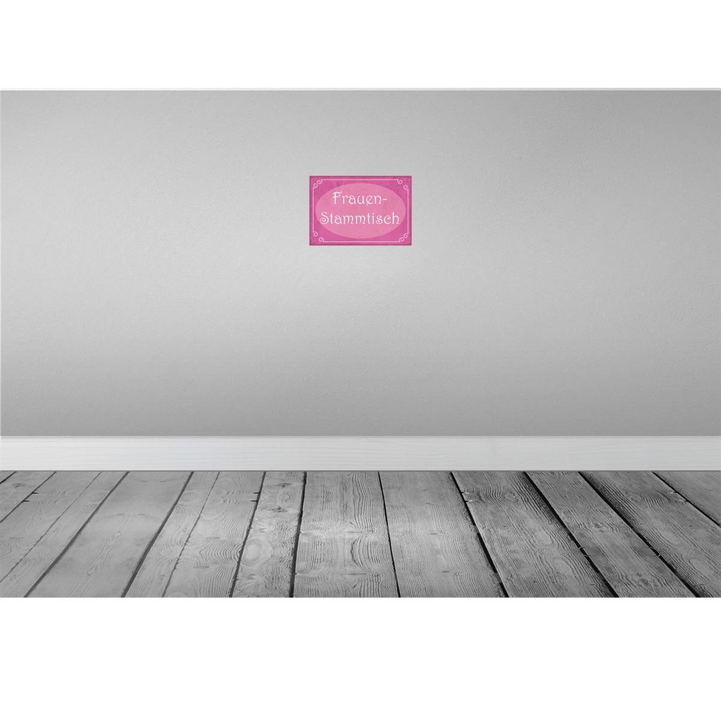 [LA-114844-H] Holzschild 20x30 cm Frauen Stammtisch Männer Bild 2