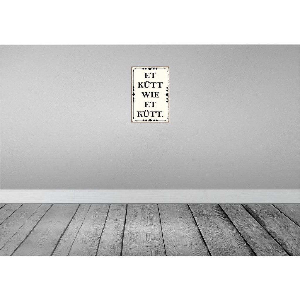 [LA-114865-H] Holzschild 30x20 cm et kütt wie Kölscher Dekoration Bild 2