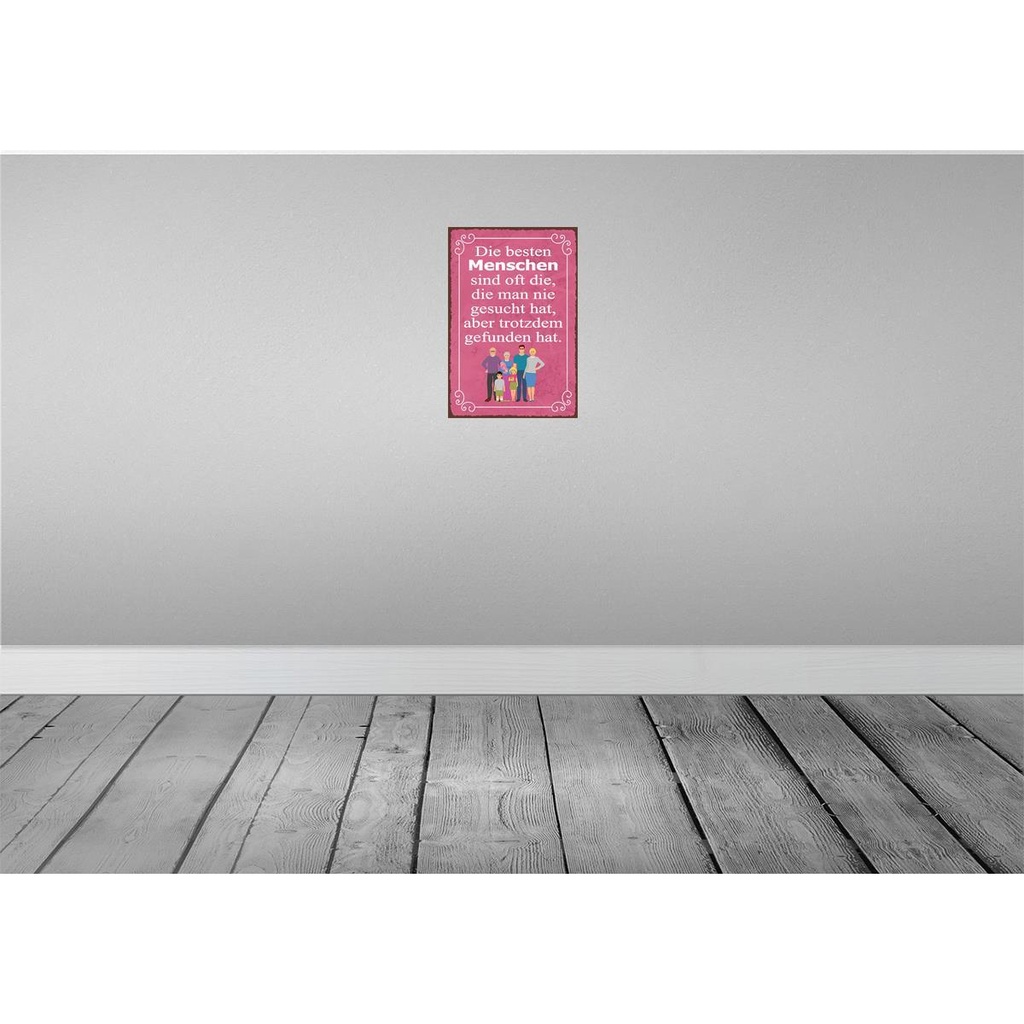 [LA-114882-H] Holzschild 30x20 cm die besten Menschen sind oft Spruch Zitat Bild 2