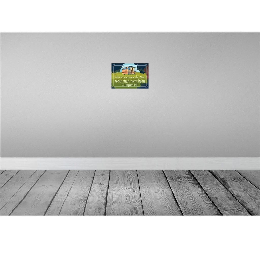 [LA-114894-H] Holzschild 20x30 cm alles Mist nicht beim Campen ist Bild 2