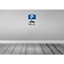 [LA-114902-H] Holzschild 30x20 cm Biker only Motorrad Parkplatzschild Bild 2
