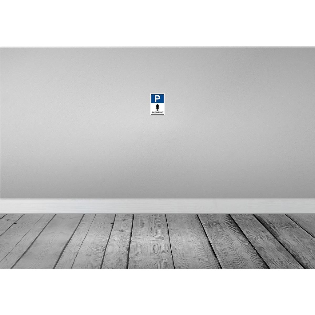 [LA-114903-1812-H] Holzschild 18x12 cm Frauen Parkplatz Parkplatzschild Bild 2