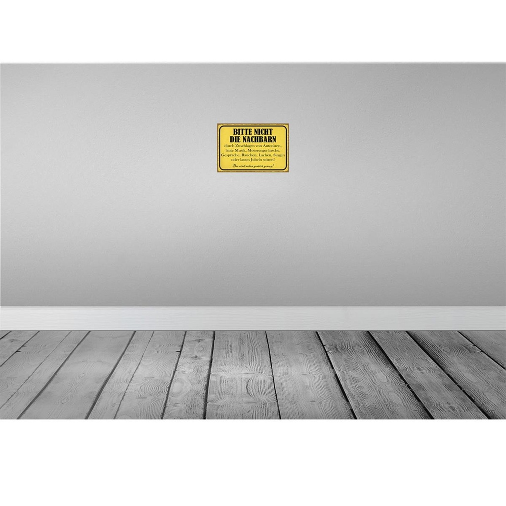 [LA-114930-H] Holzschild 20x30 cm bitte nicht die Nachbarn stören Bild 2