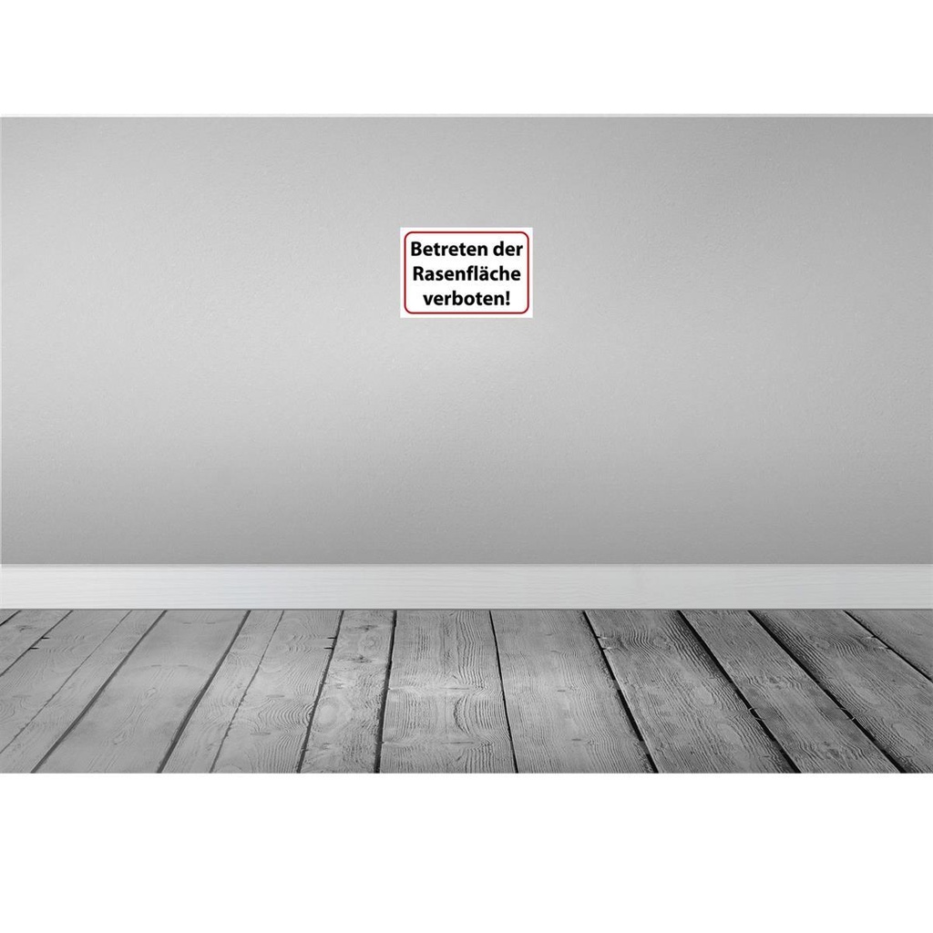 [LA-114937-2030] Blechschild 20x30 cm Betreten Rasenfläche verboten Warnschild Hinweisschild Sicherheit Vorsicht Bild 2